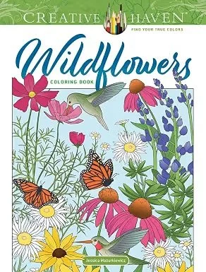 Creative Haven Wildflowers Coloring Book 