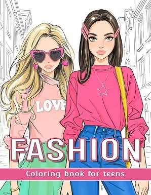Fashion Coloring Book for Teens