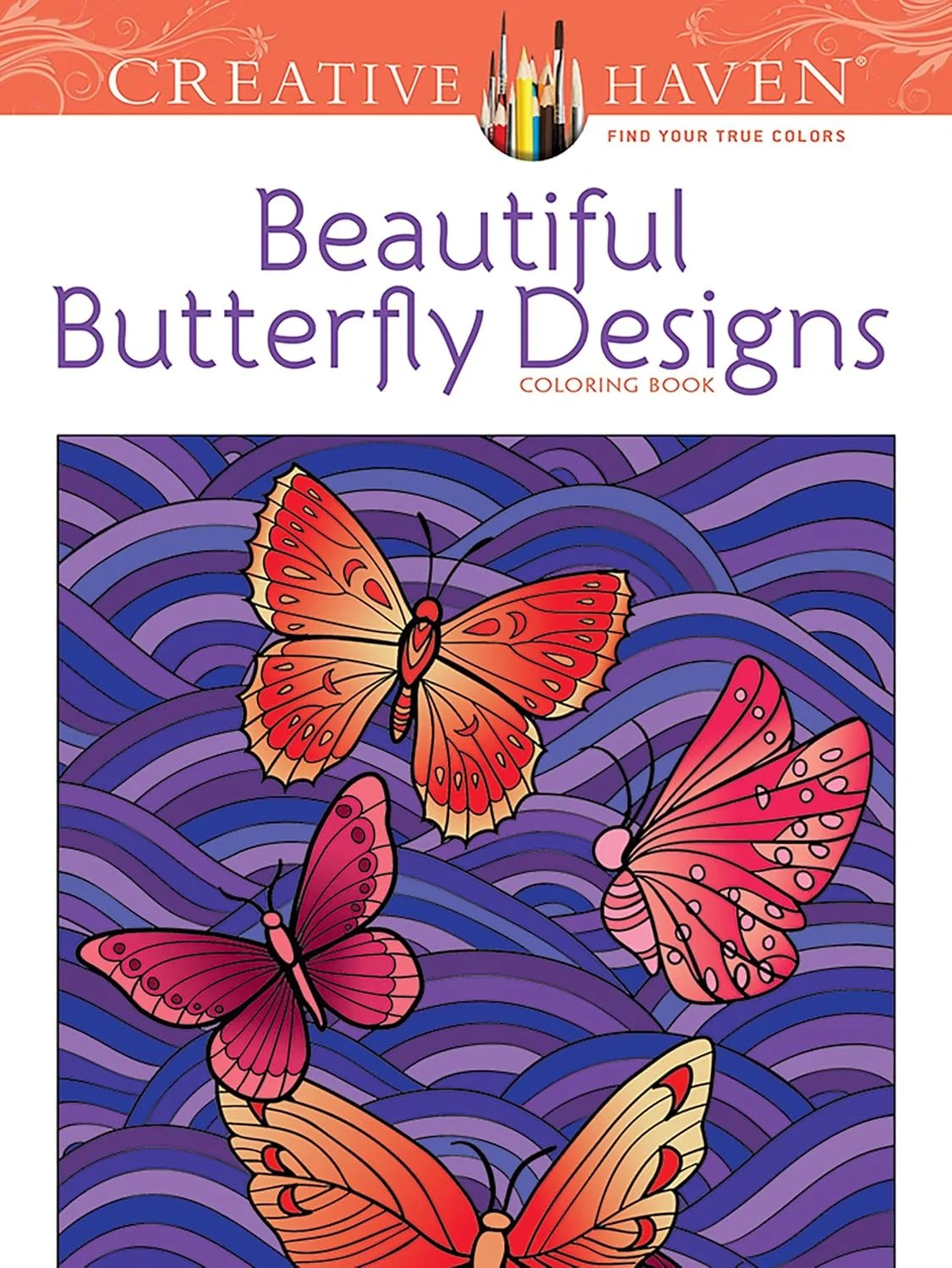 Beautiful Butterfly Designs (Creative Haven Coloring Books)