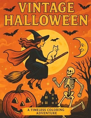 Vintage Halloween – A Timeless Coloring Adventure