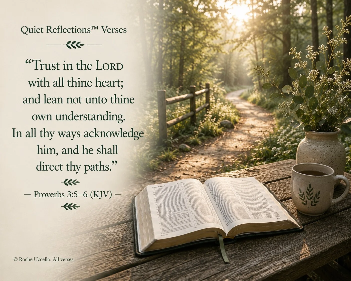 — Proverbs 3:5–6 (KJV)
