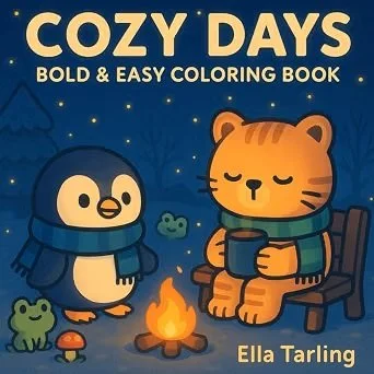 Cozy Days: Bold & Easy Coloring Book
