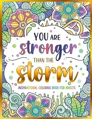 Inspirational Coloring Book: 50 Motivational Quotes & Patterns