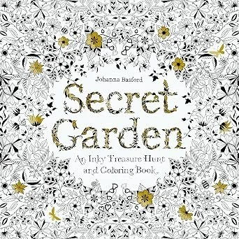 Secret Garden: An Inky Treasure Hunt and Coloring Book for Adults by Johanna Basford (Author) Format: Paperback