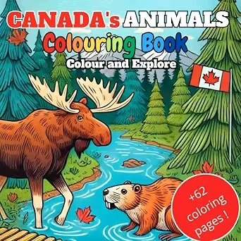 Canada's Animals Colouring Book