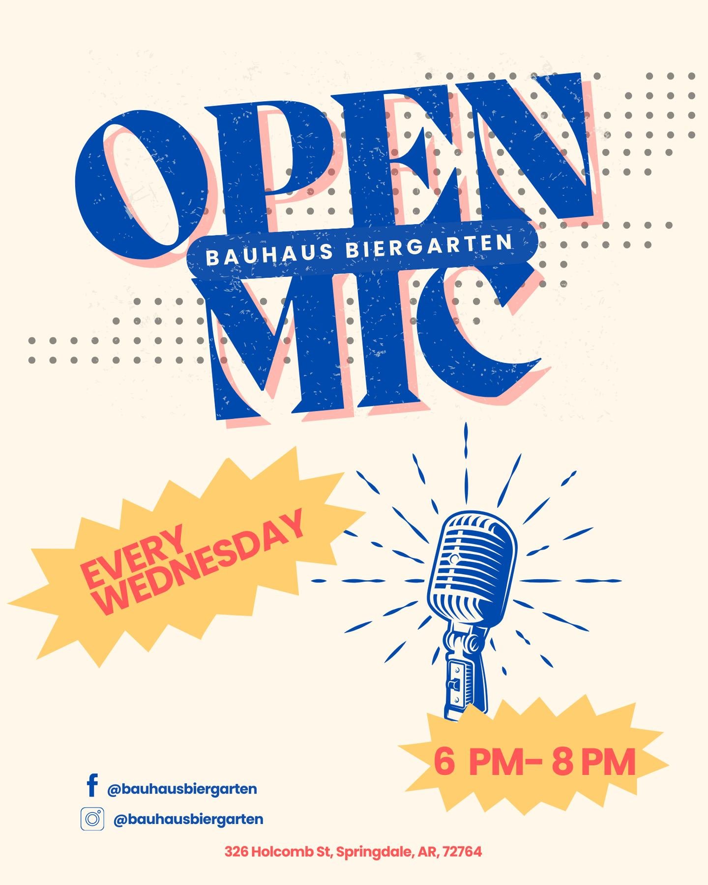 ‼️TODAY ‼️OPEN MIC NIGHT 🎤

Every Wednesday, 6pm-8pm

Bring your voice, your guitar, your poetry. We'll bring Bratwursts, German imports and a crowd that actually listens.

🎵 No cover charge
🎵 All skill levels welcome
🎵 Authentic German beer
🎵 Z