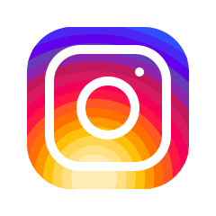 Instagram logo with gradient rainbow colors