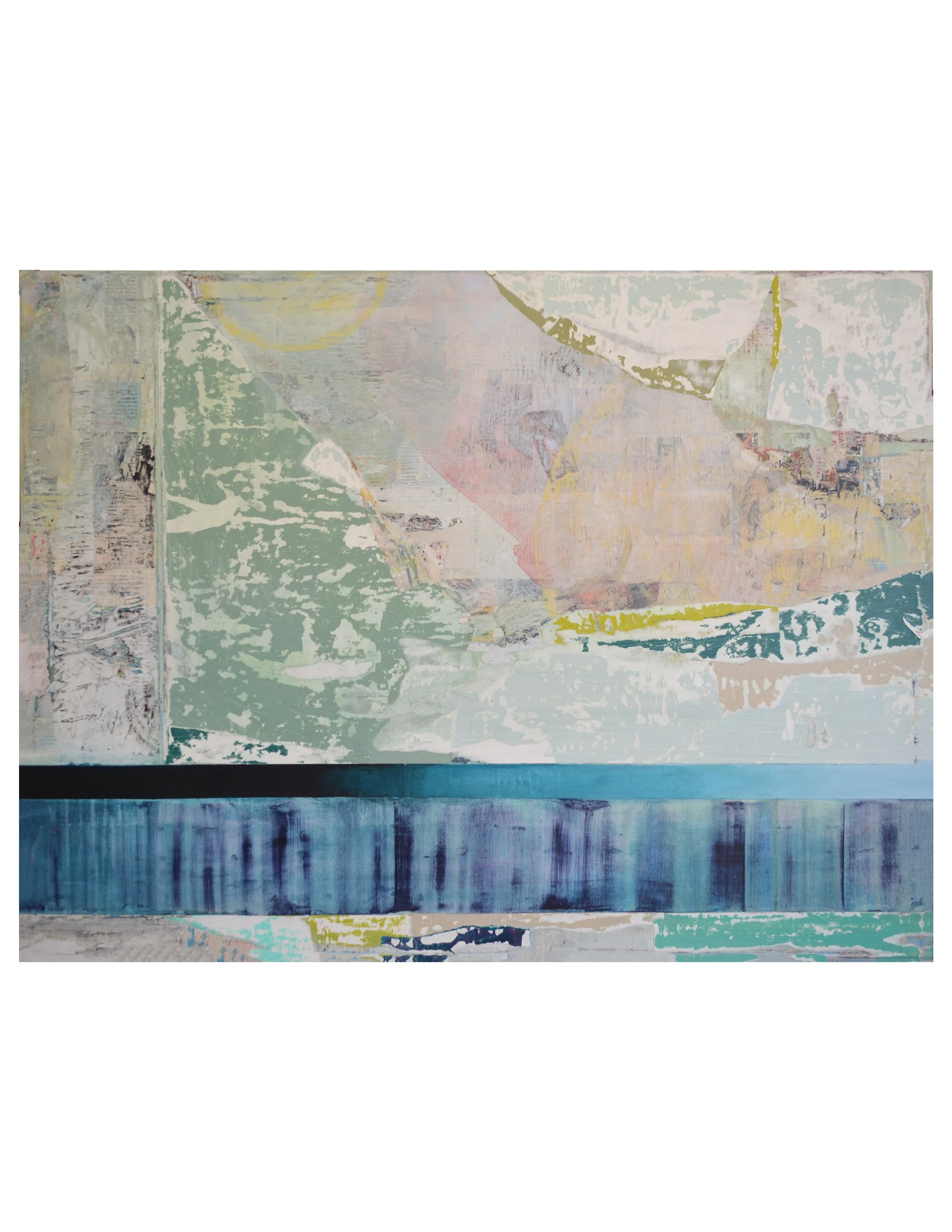 Who Can Imagine in What Heaviness the Rivers Remember Their Original Clarity

30 x 40"
acrylic and collage on canvas
2021