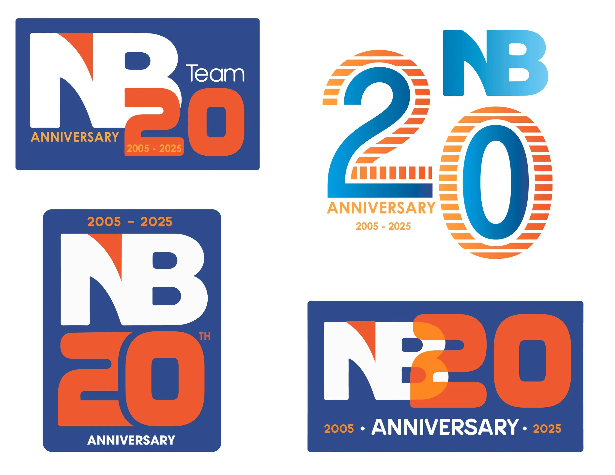 NB Team 20th Anniversary Logo Iteration