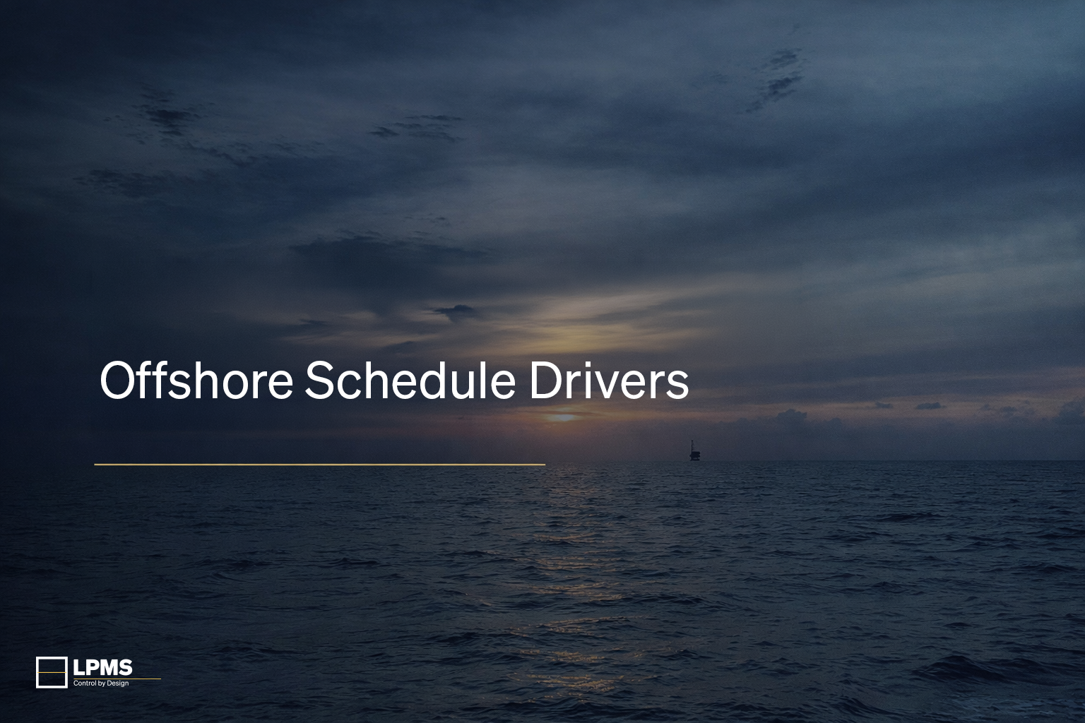 Offshore Schedule Drivers: Weather, Logistics, and Vessel Constraints