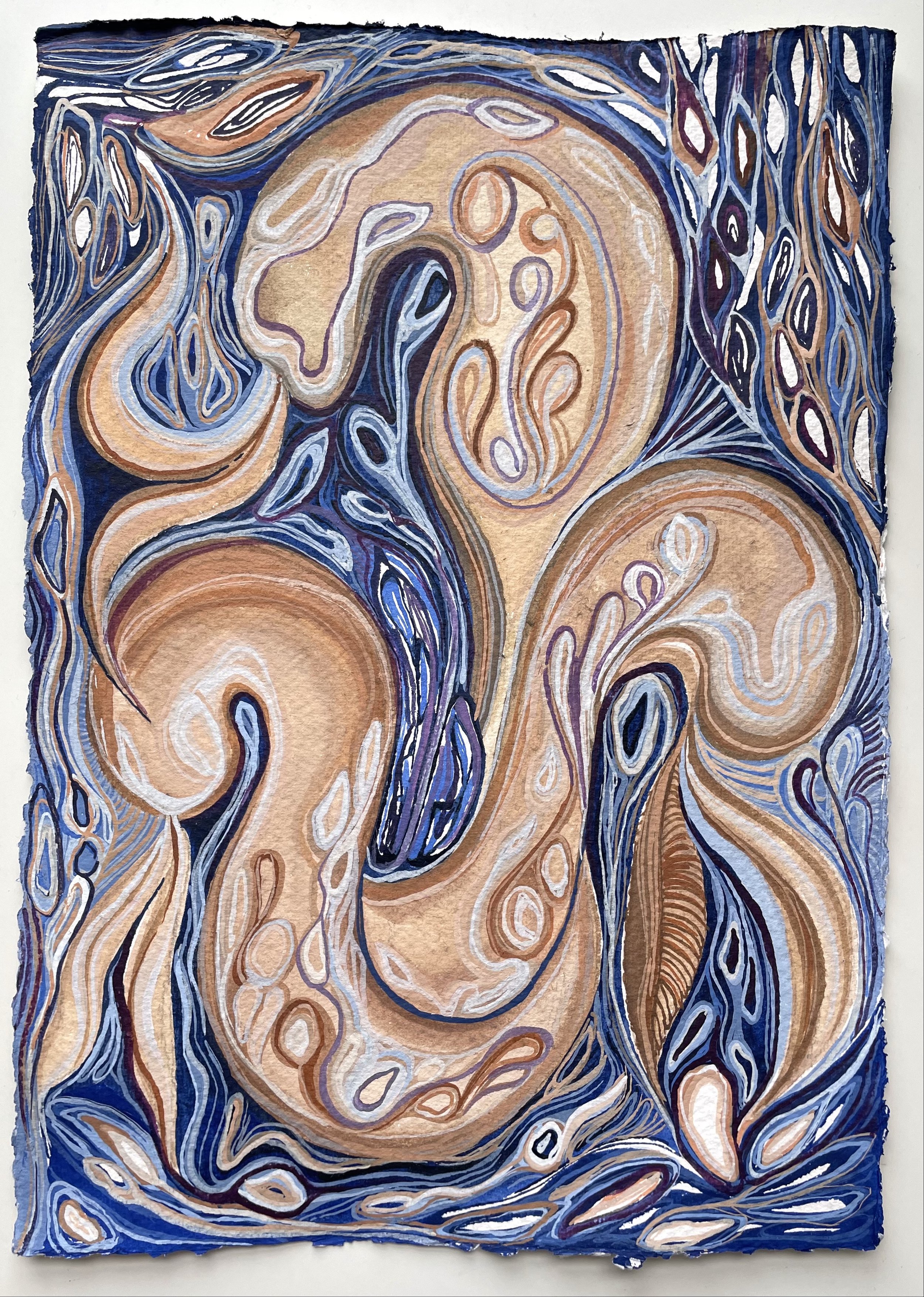 Watercolors on cotton rag paper, 210 x 297 mm