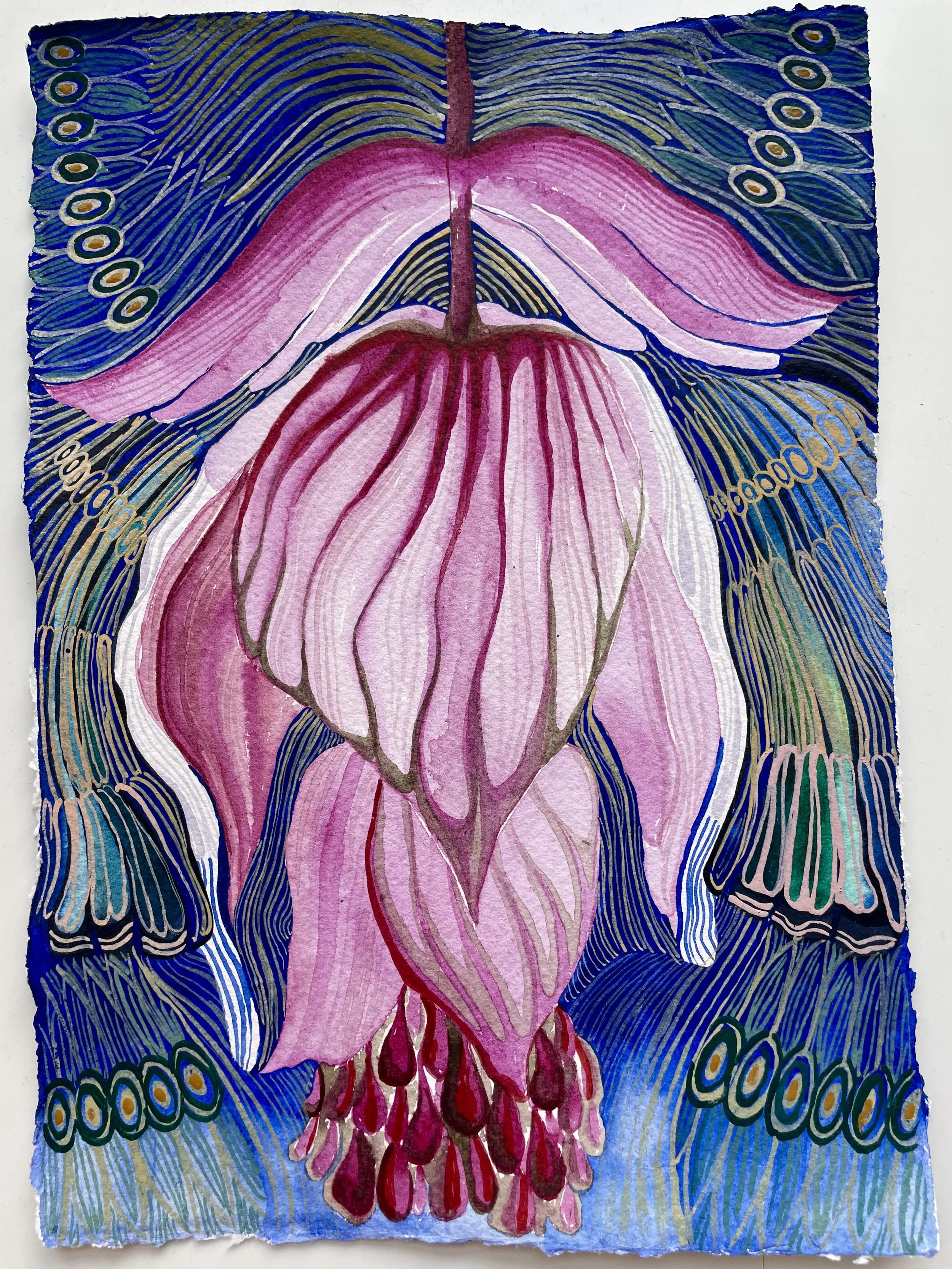 Watercolors on cotton rag paper, 210 x 297 mm