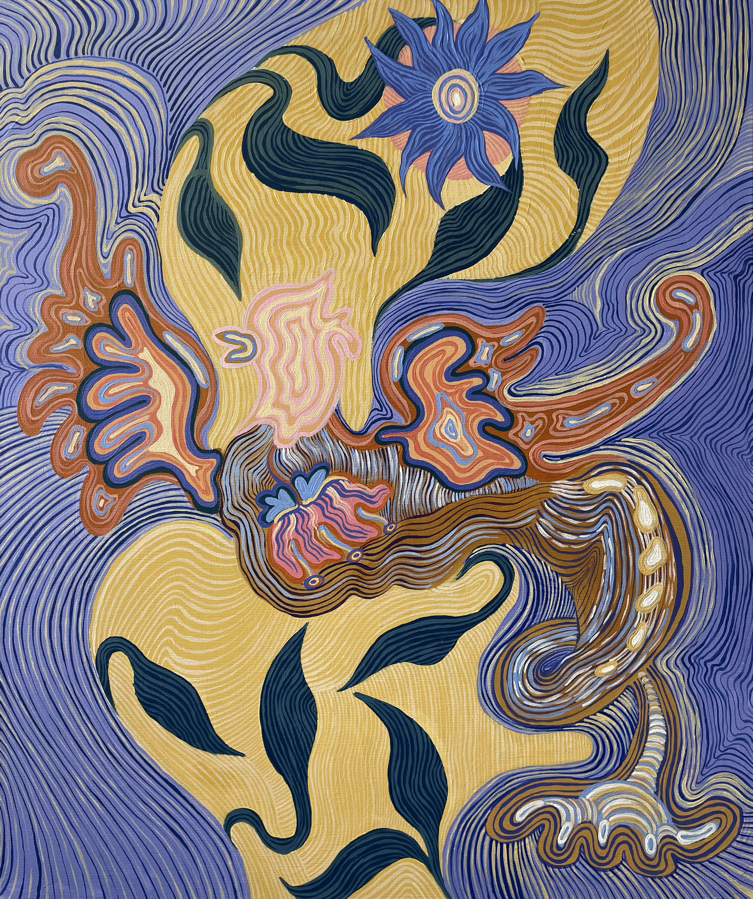 CREATURES, Acrylic on canvas, 50 x 60 cm