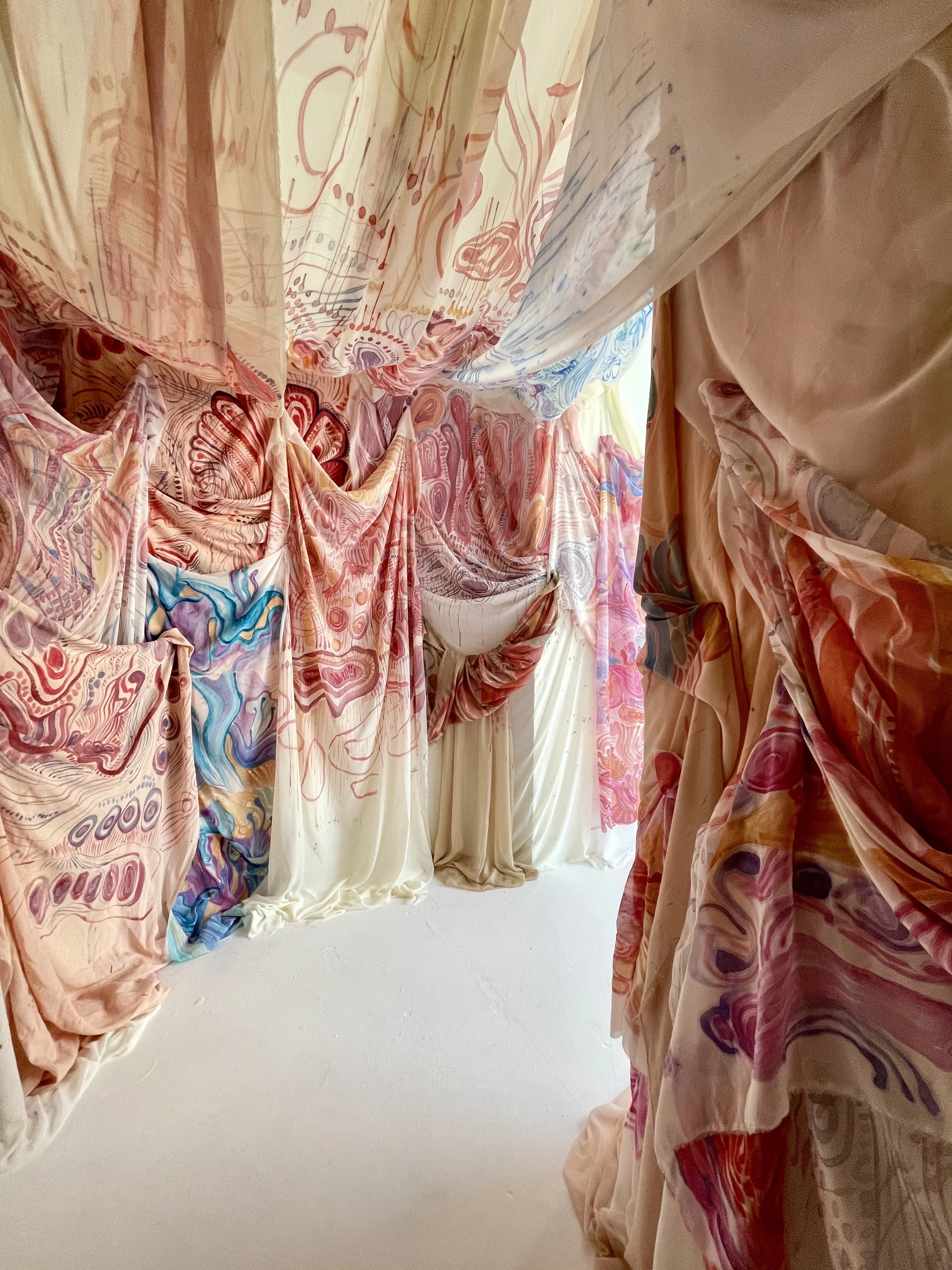 INFINITE REALITIES, Acrylic on textile materials