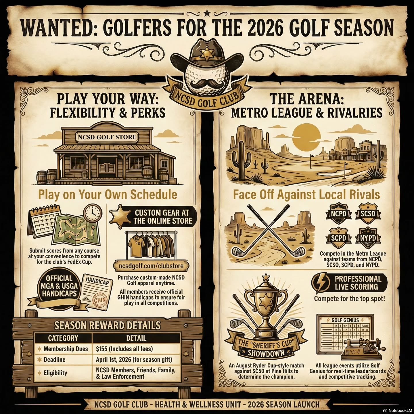 Registration for the 2026 season is now open at ncsdgolf.com! Please visit our new website for more details and to register for the upcoming season, and do not hesitate to reach out with any questions.