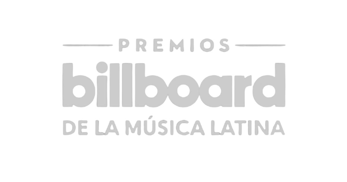 Logo with the text 'Premios Billboard de la Música Latina' in a stylized font.