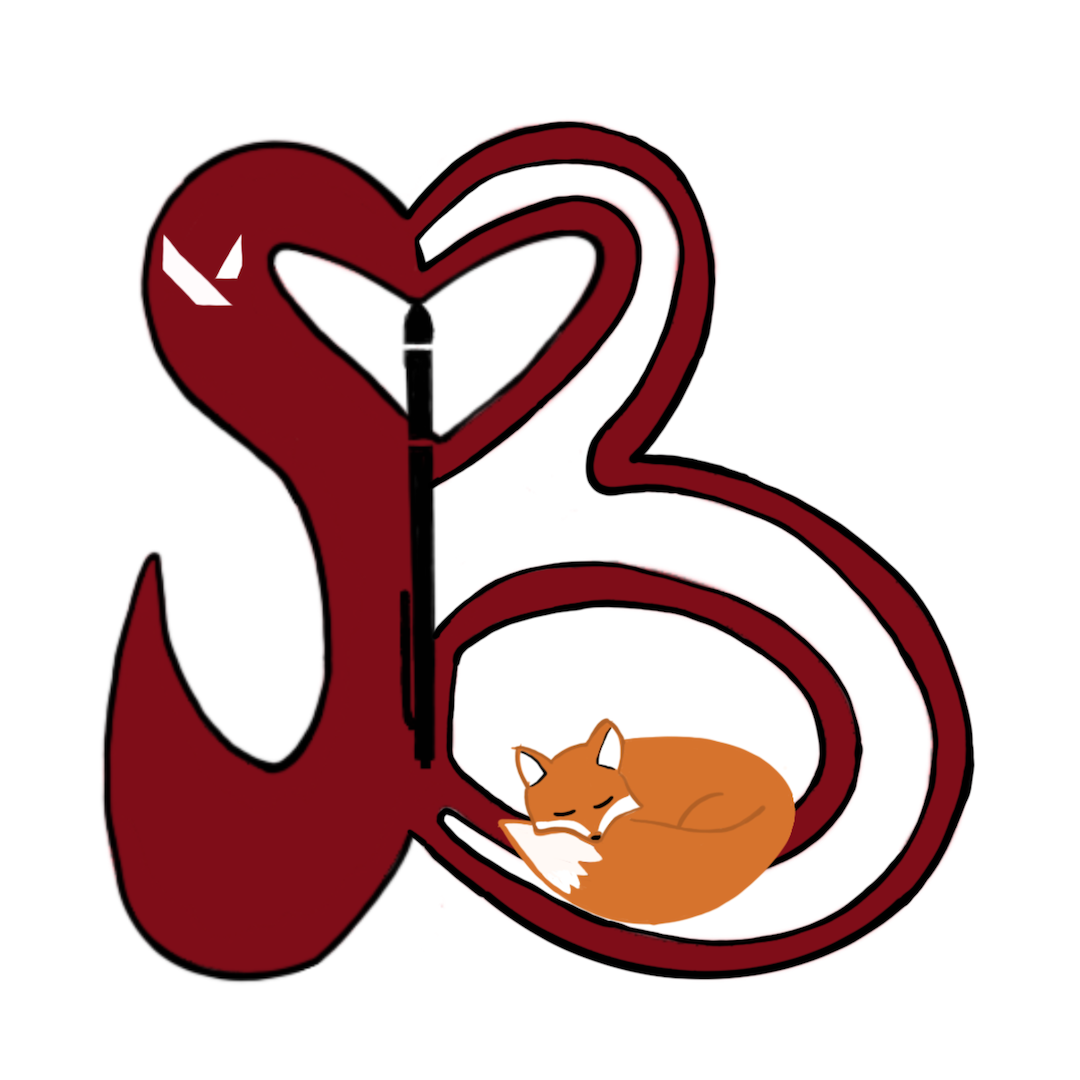 A logo I made for myself that include my favorite color, animal, game, and hobby :)