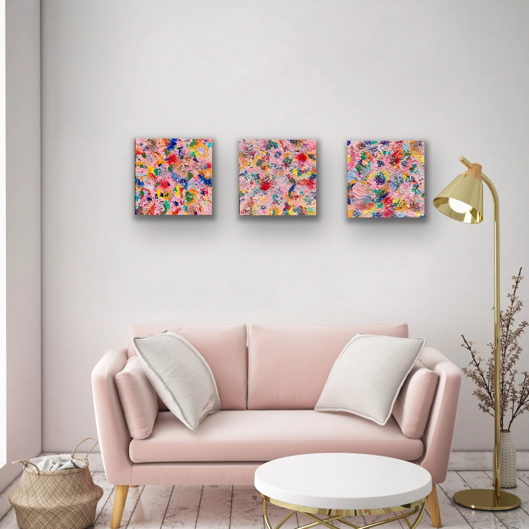 Summer Embrace Triptych