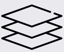 Four overlapping transparent sheets or pages, viewed from a slightly above angle.