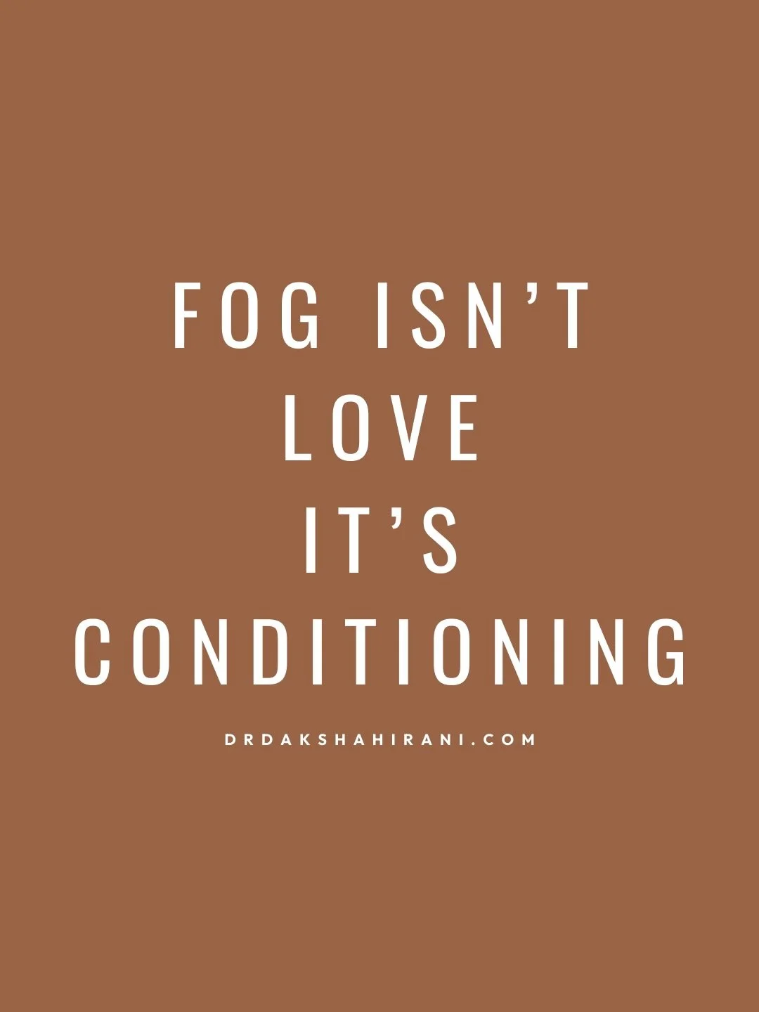 If you&rsquo;re constantly torn between staying and leaving, it&rsquo;s rarely because you&rsquo;re confused.

It&rsquo;s usually Fear, Obligation and Guilt keeping you emotionally stuck.

FOG isn&rsquo;t love. It&rsquo;s conditioning.

And once you 