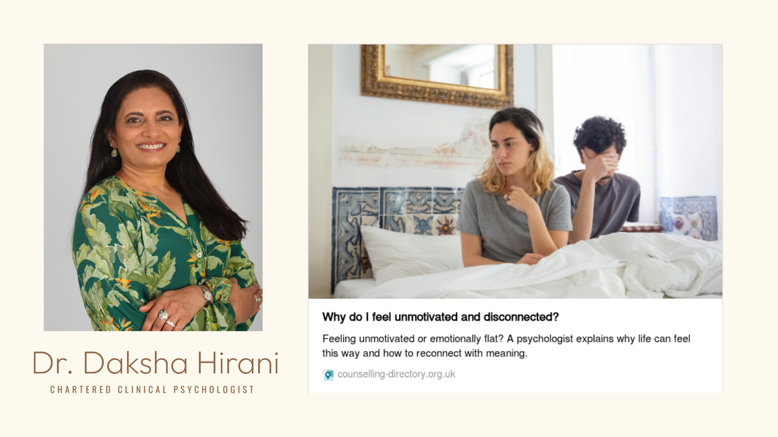 Magazine Article in Counselling Directory