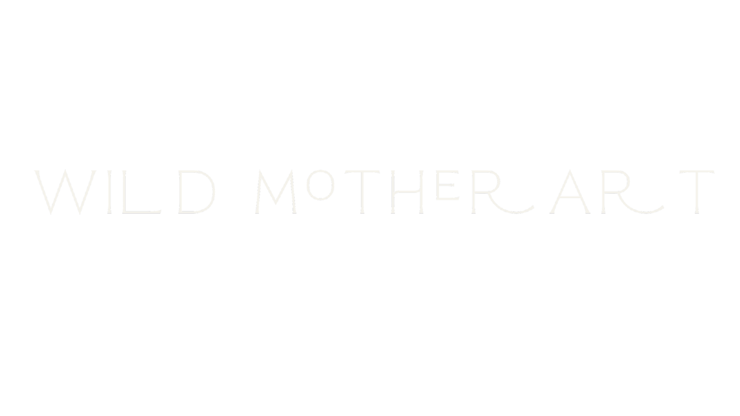 Black background with white text reading 'WILD MOTHER ART'