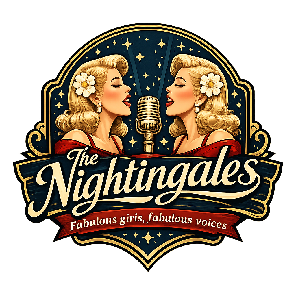 Glamorous female vintage style vocal duo for hire in Kent and Surrey