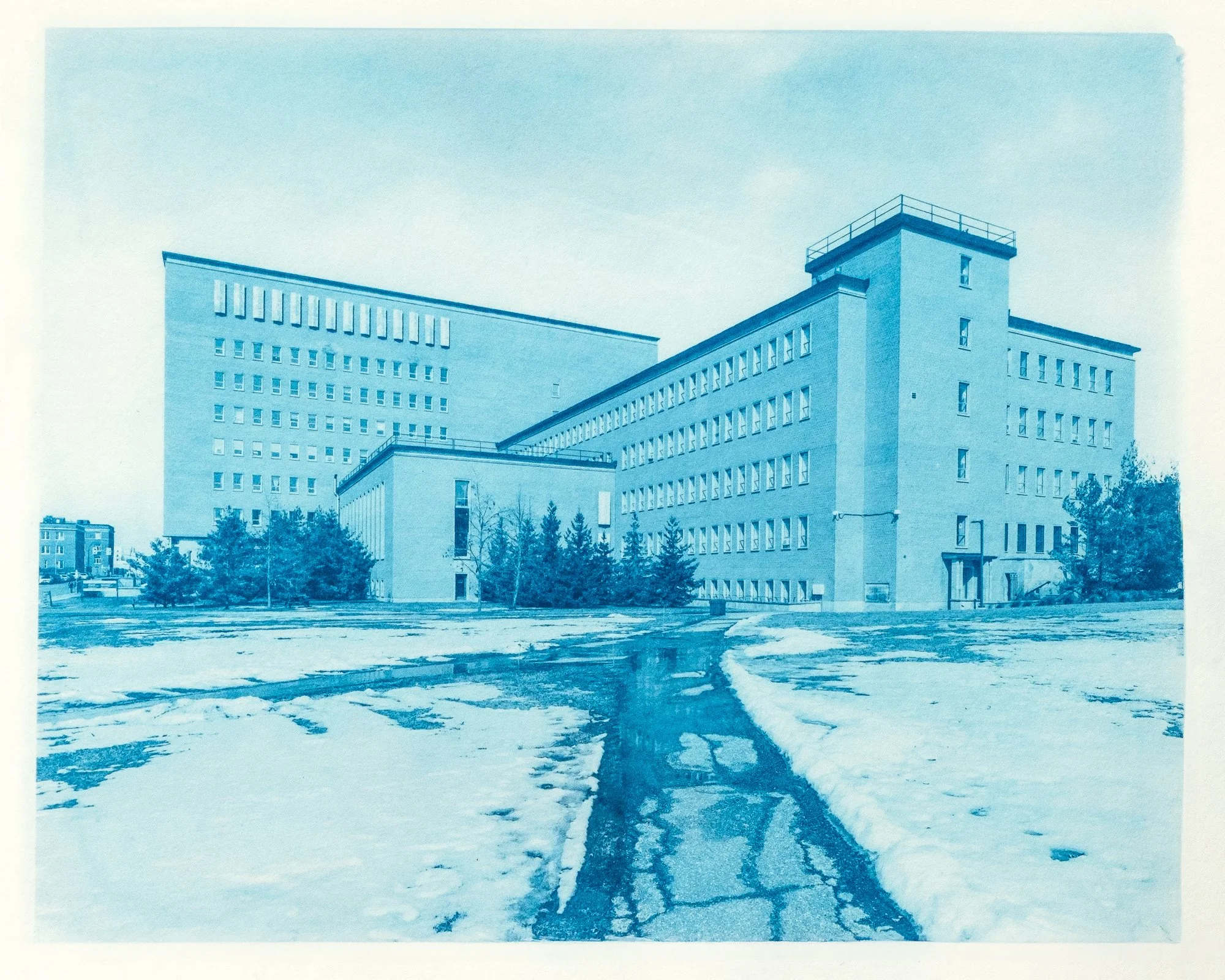 Booth Street Complex
Cyanotype print on archival paper (2025)