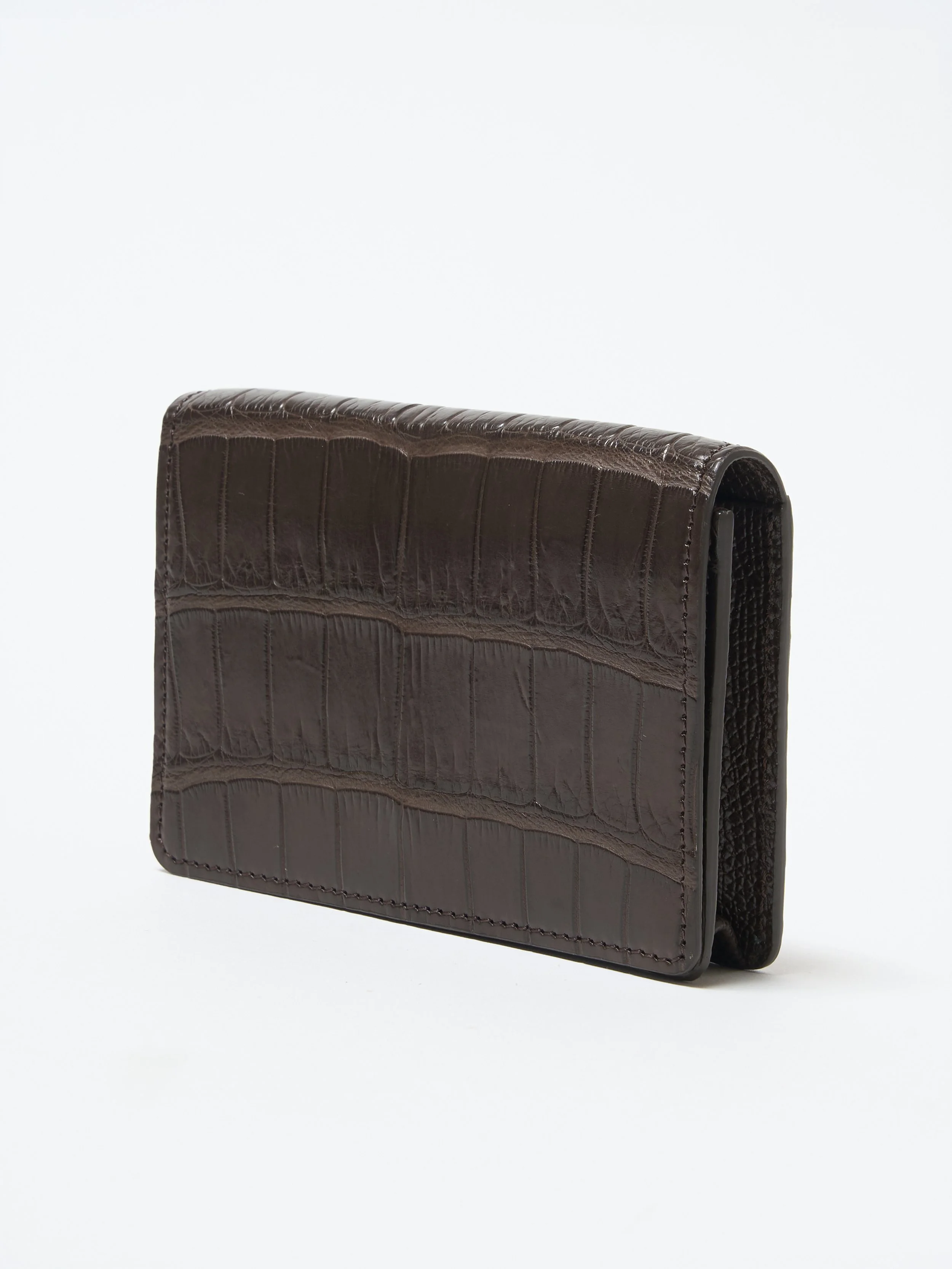 Card Case｜Porosus (Brown × Sapin)