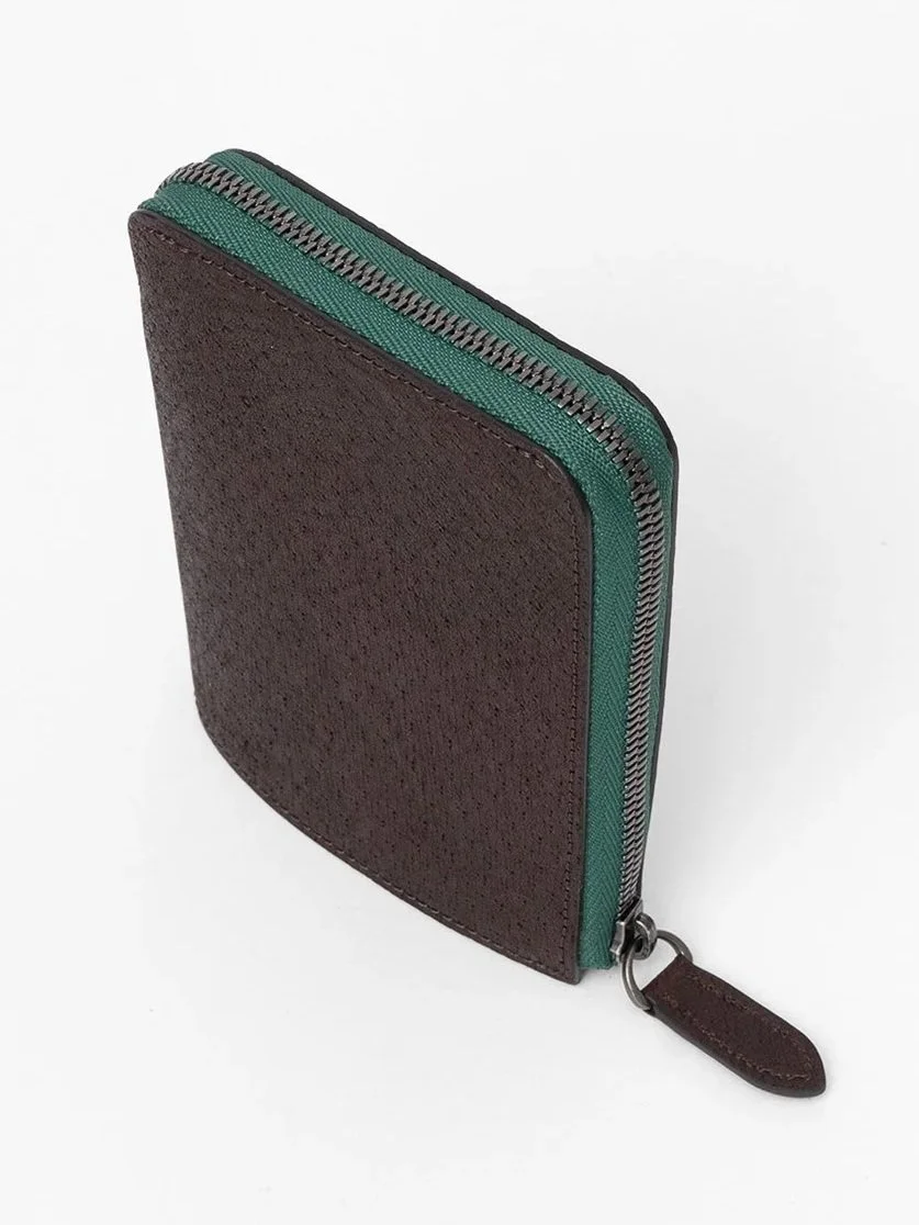 Short Wallet｜Wild Boar  (Brown × Acier)