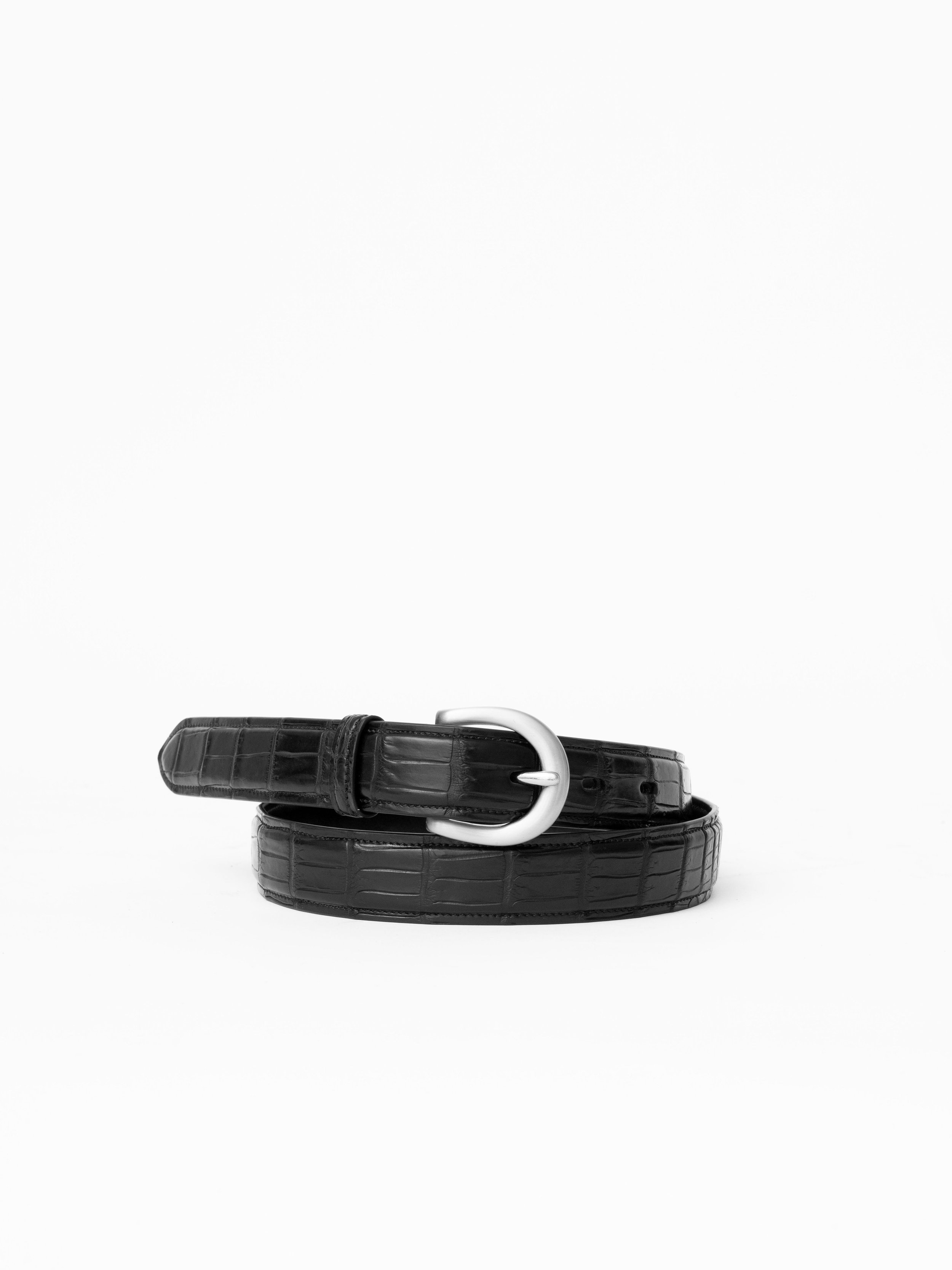 Dress Belt｜Porosus (Black) #195