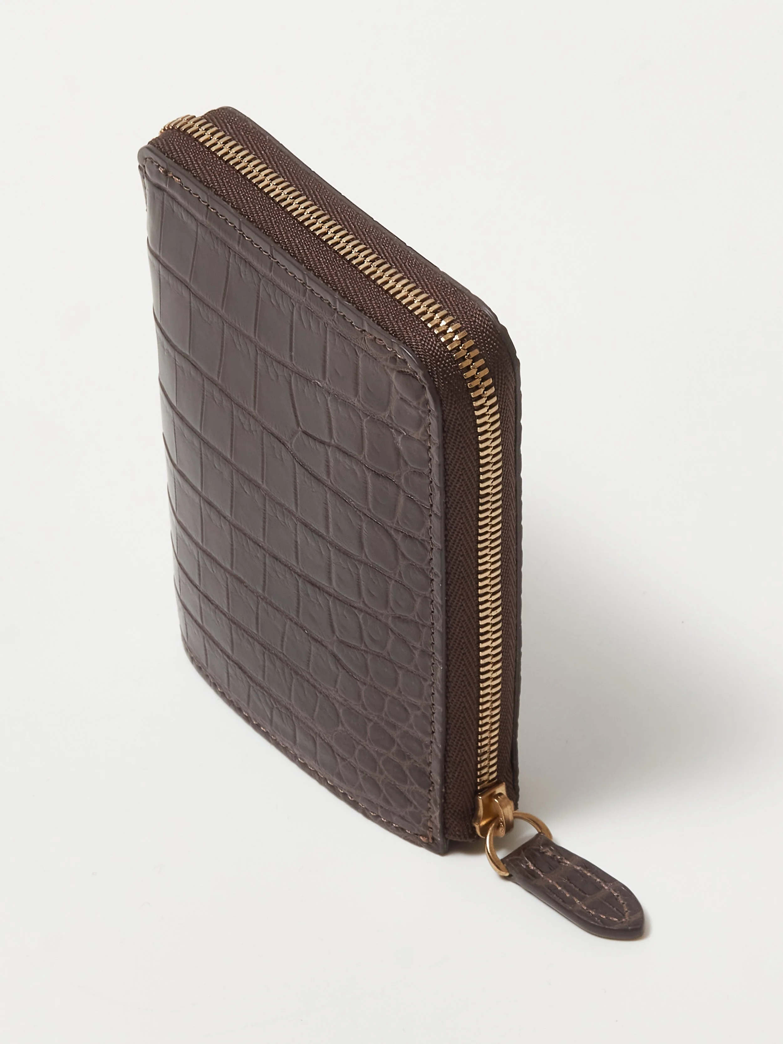 Short Wallet｜Porosus (Brown × Denim)