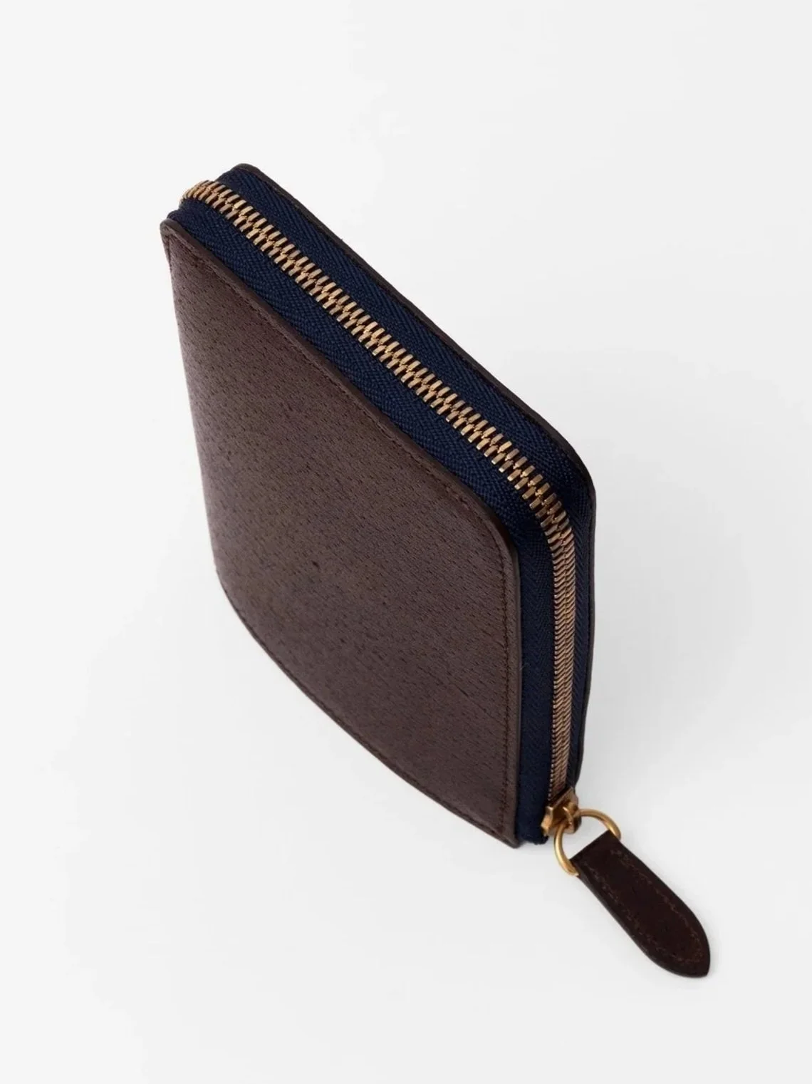 Short Wallet｜Wild Boar  (Brown × Navy)