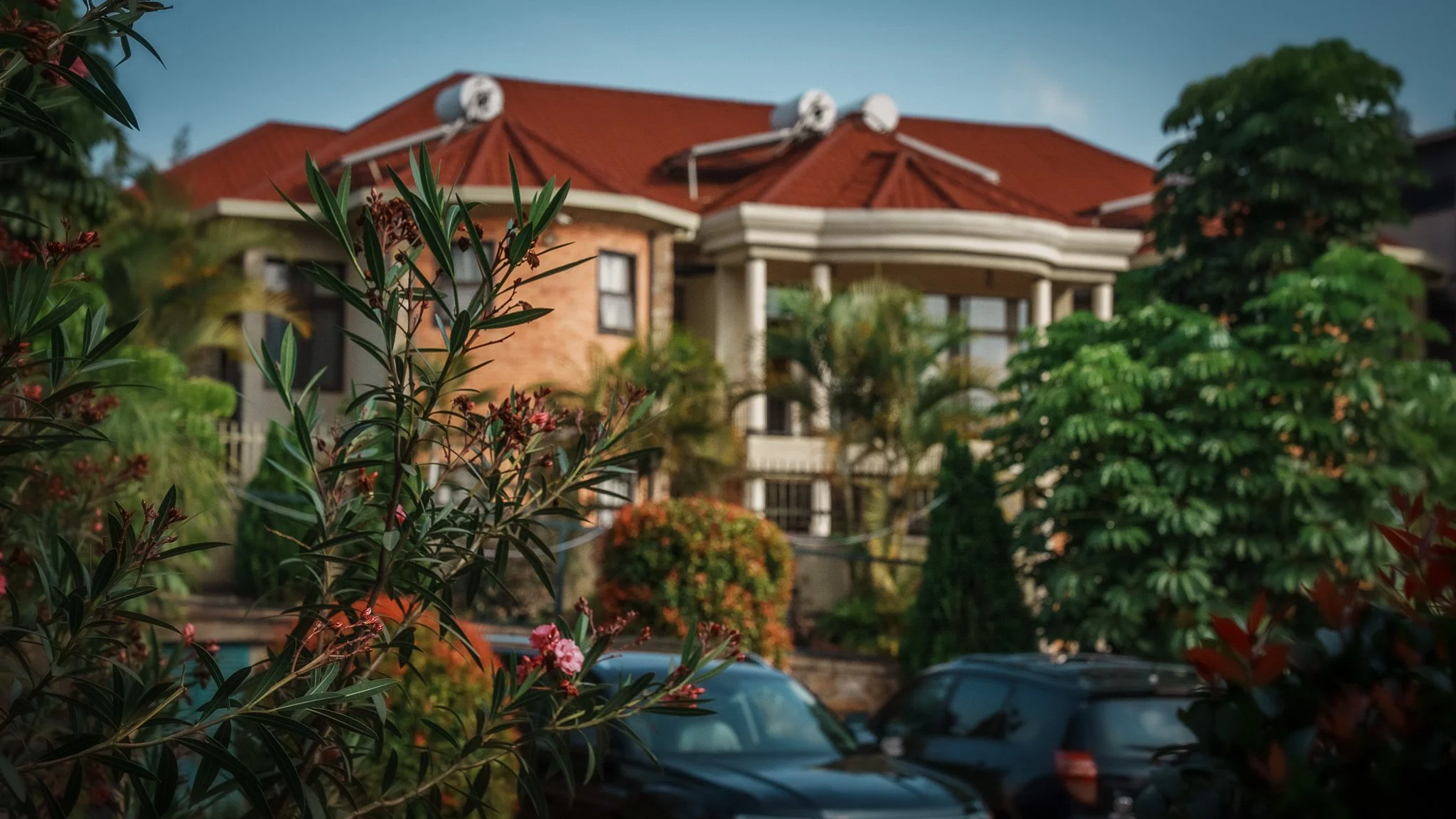 Here is the view of the property from the restaurant,