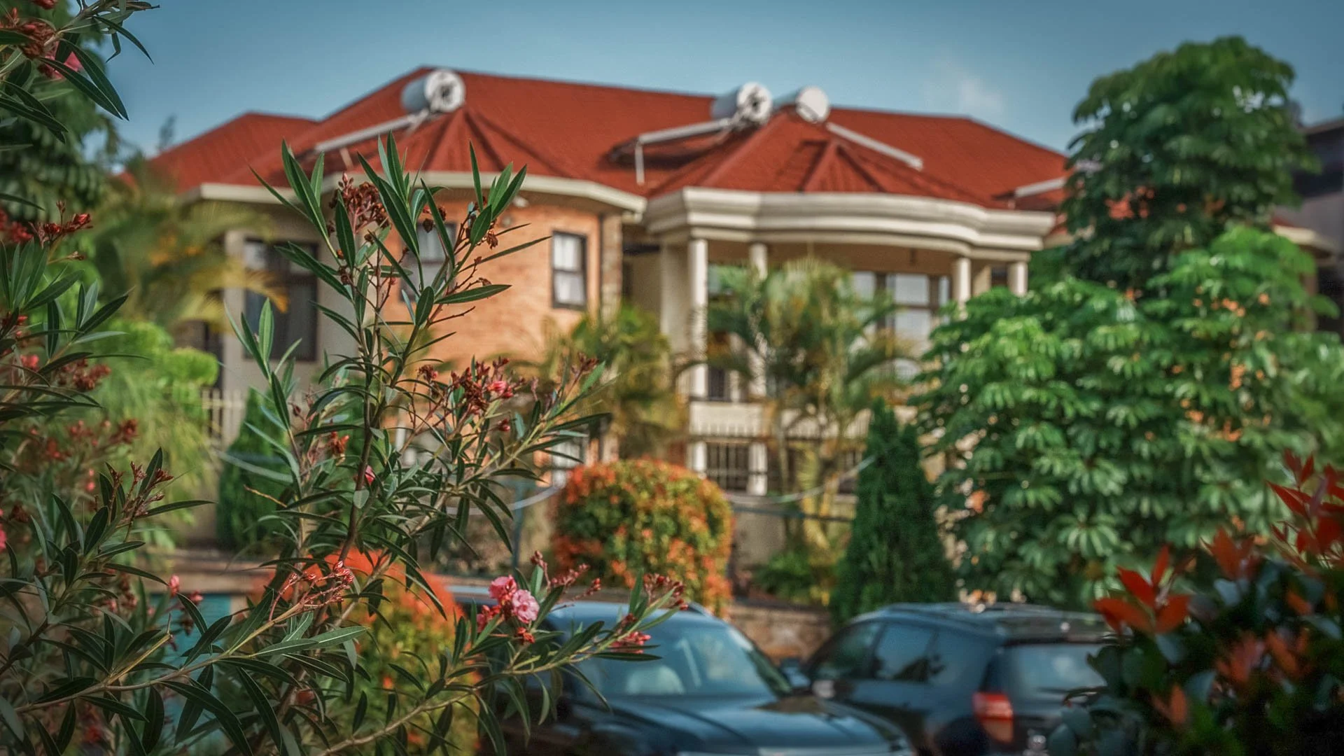 Here is the view of the property from the restaurant,