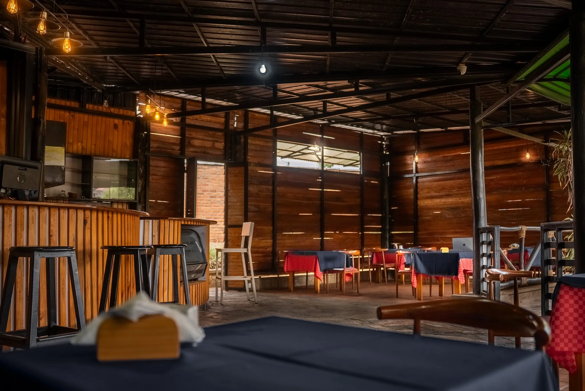 Pick a spot in the dinning area,