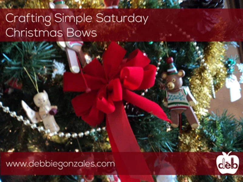 A Simple Saturday Craft for You - Merry Christmas Bows