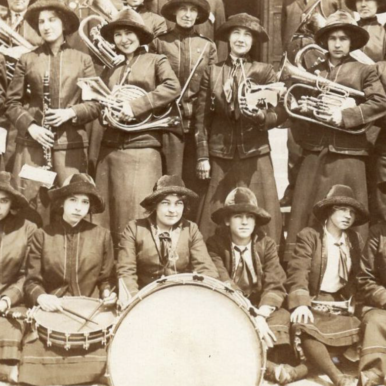 Alma Nash Marching for Women's Suffrage | Nodaway Historical Society | Maryville, Missouri