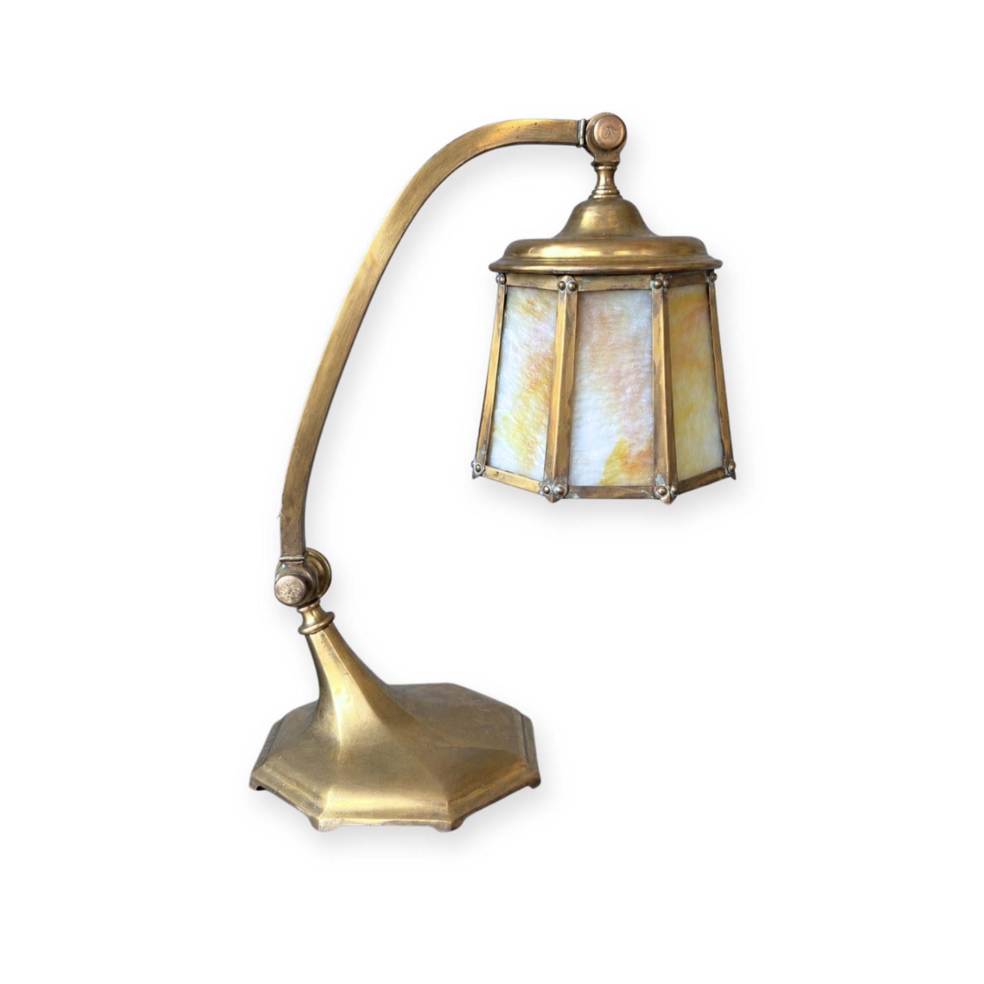 1910 Salo Brass Task Lamp
