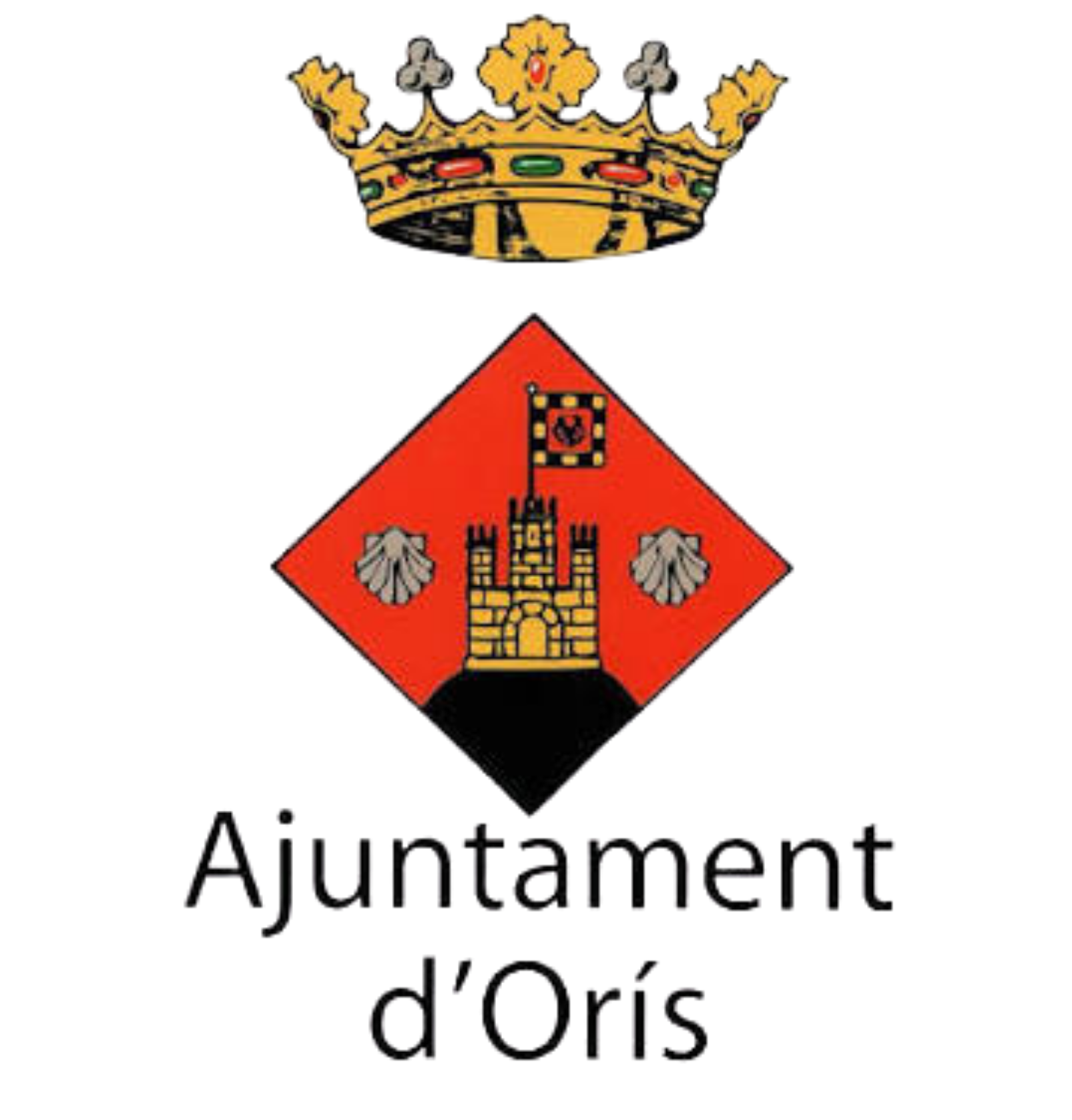 A logo of a crown above a red diamond shape with a castle and two trees, and the text "Auditing" below.