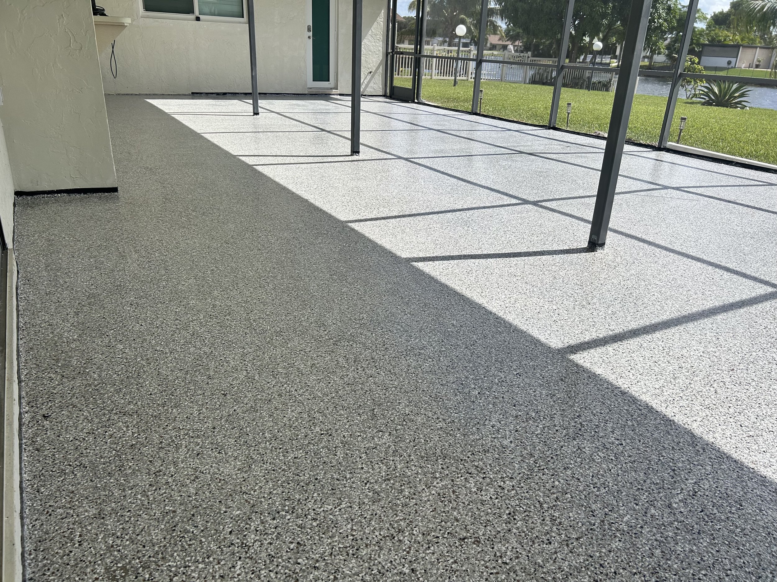 epoxy floor coyote 1/4 outdoor patio