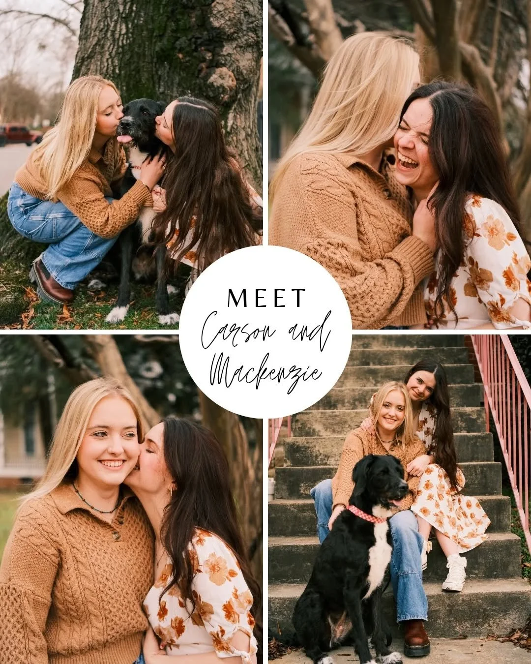 Meet Carson and Mackenzie!

Y'all, do you know how much I love love? Like, a lot a lot.

The story of these two and their magnetic pull back into each other's lives warmed my heart so much, that OF COURSE I said yes to this adorable Sunday stroll and