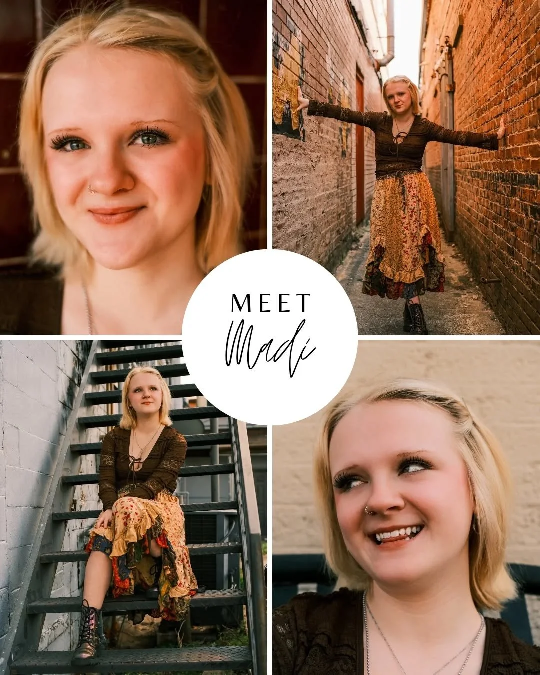 Meet Madi!

A rising star in Central Arkansas`s community theatre space and on her way to achieving some very big dreams, it was a delight getting to walk around downtown Benton with her to snap these headshots.

Playful, energetic,  and wildly funny