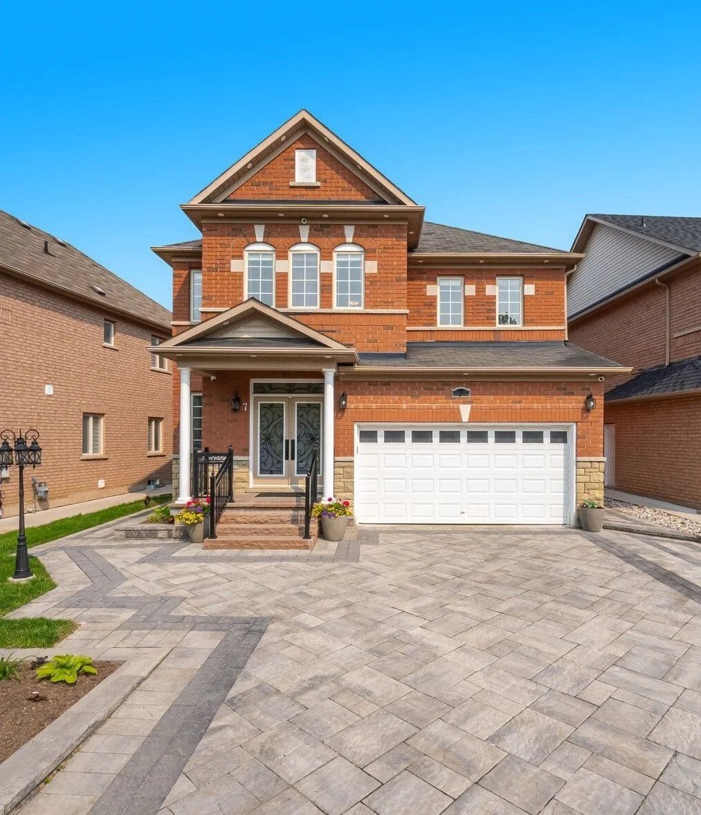 Natural Steps, Flower Box, and Interlock Driveway - Brampton