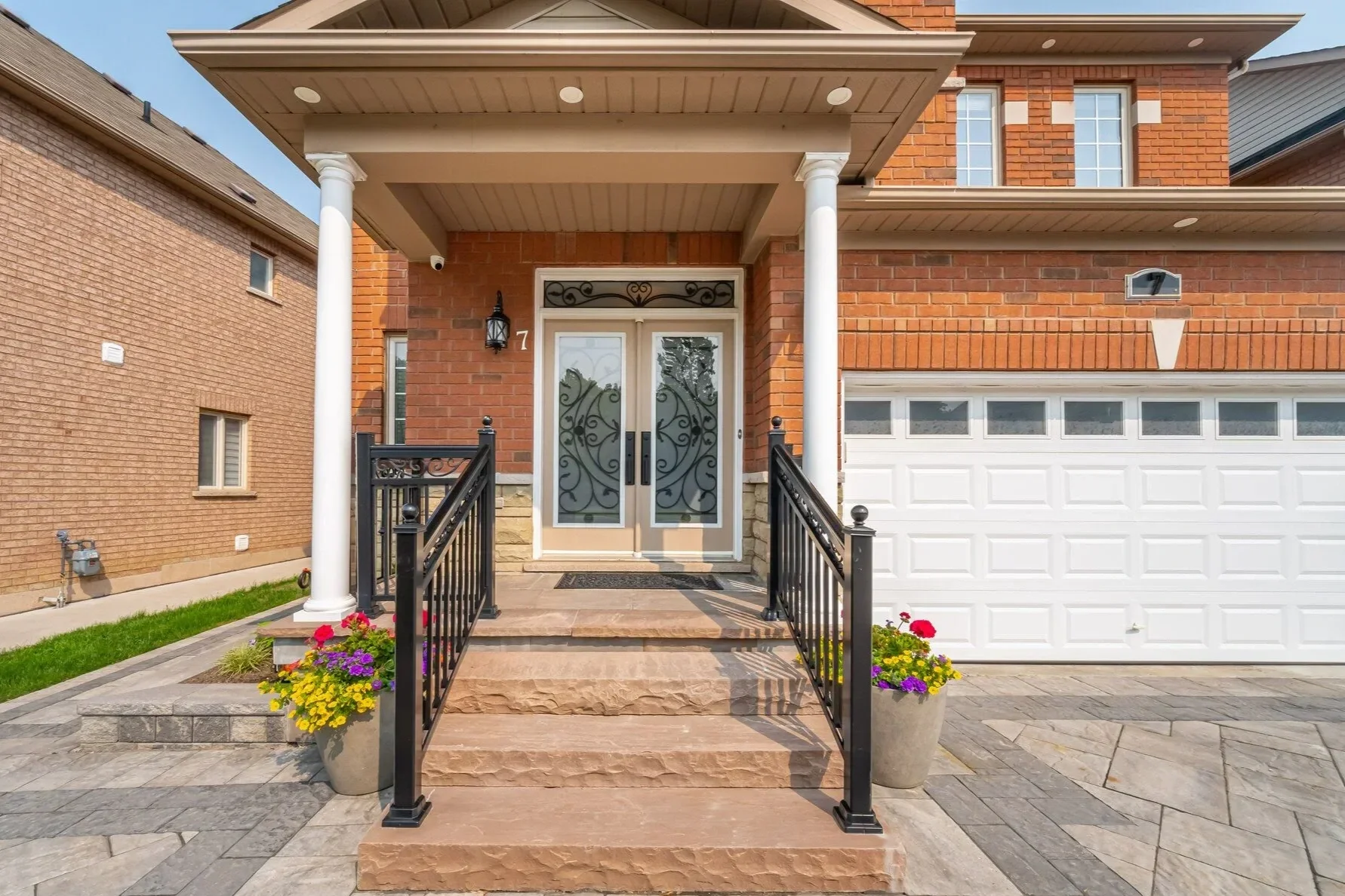 Natural Steps, Flower Box, and Driveway - Brampton