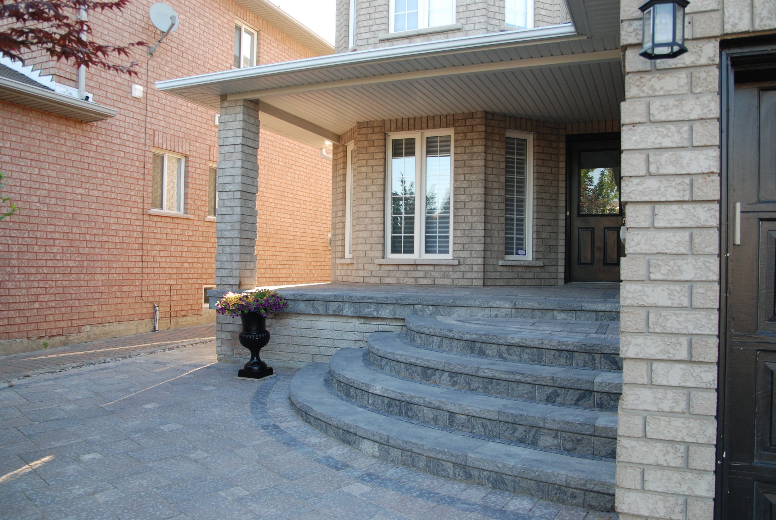 Custom Interlock Steps, Landing and Patio - Vaughan 