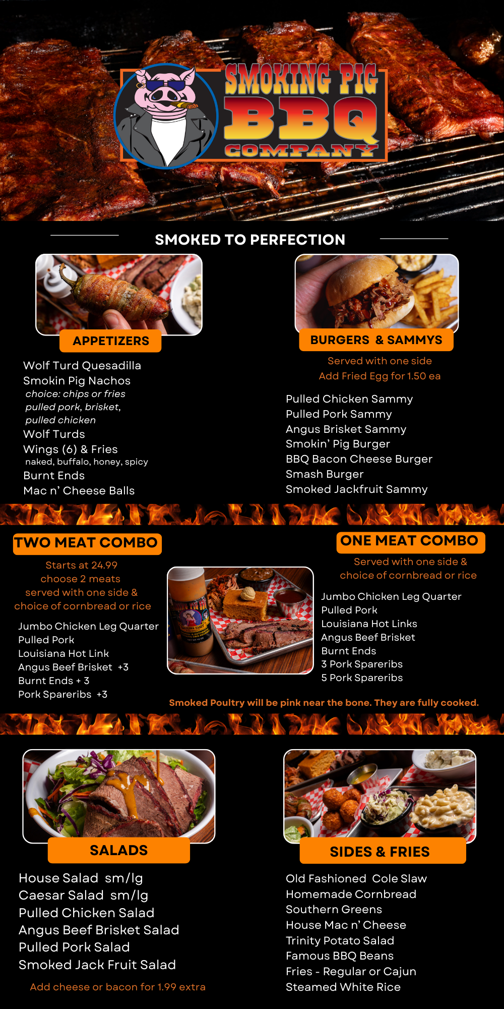 Smoking Pig California Menu