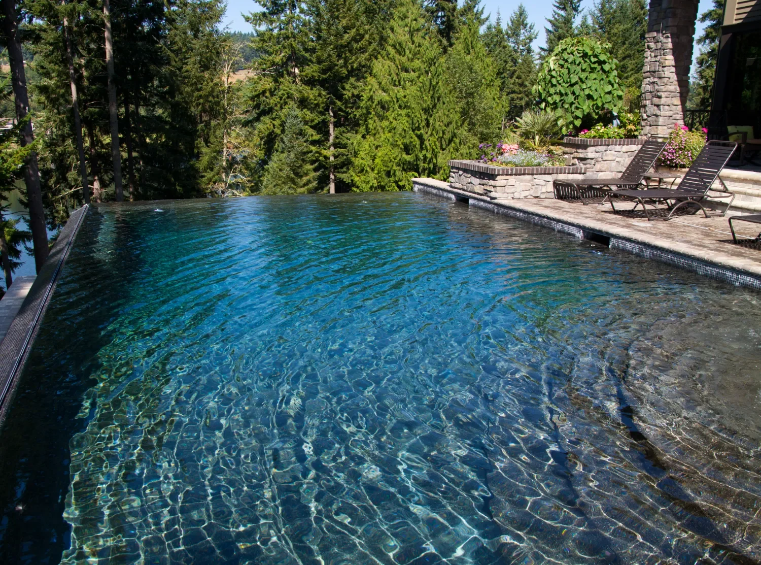 Inground pool in Sherwood, OR with upgraded hardscape and long-term performance improvements