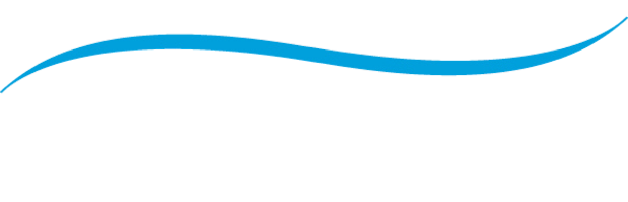 A wavy blue line graphic
