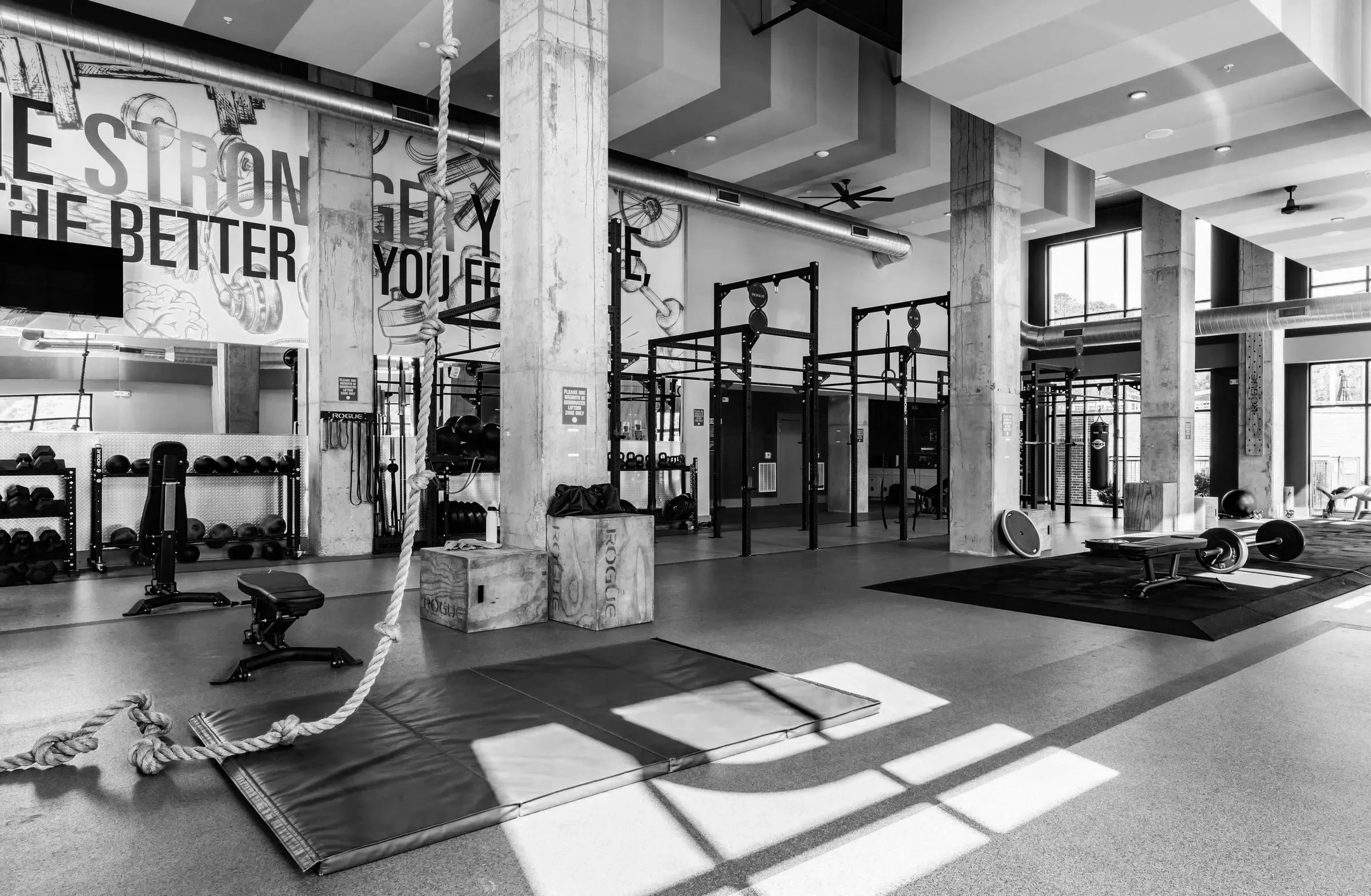 Gym in Plaza Midwood Charlotte NC where Jordan Walshaw trains personal training clients